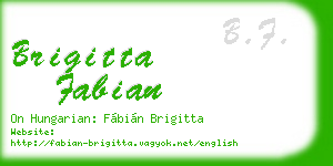 brigitta fabian business card