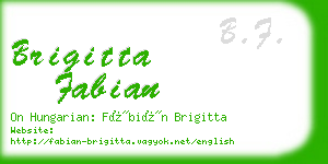 brigitta fabian business card